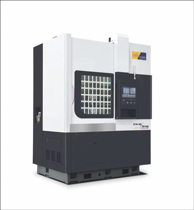 What is the function of the hydraulic system in a CNC vertical grinding machine?